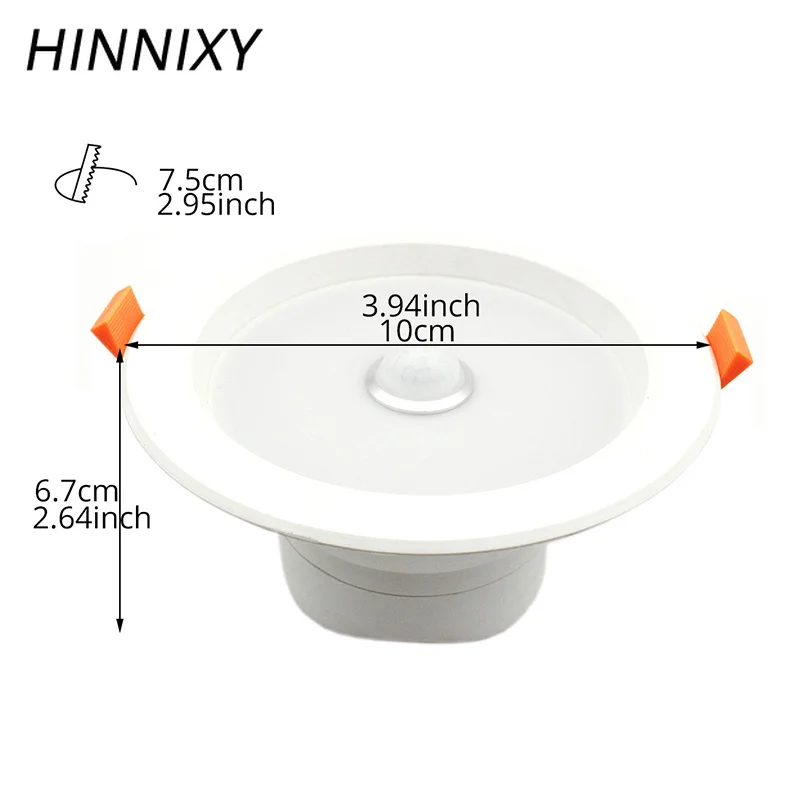 Hinnixy LED 6 Вт 12 беспроводной PIR датчик движения светильники интеллектуальная