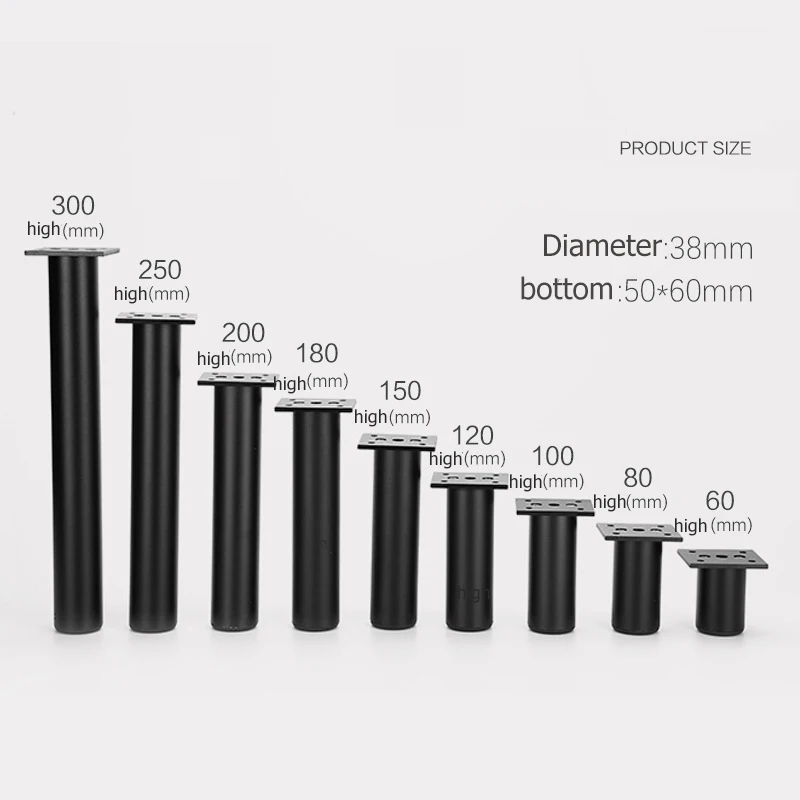 4 шт. H6-30cm регулируемые Сменные ножки для мебели, опорные ножки из алюминиевого сплава для шкафа, дивана, телевизора, шкафа, ножки серебристого/черного цвета