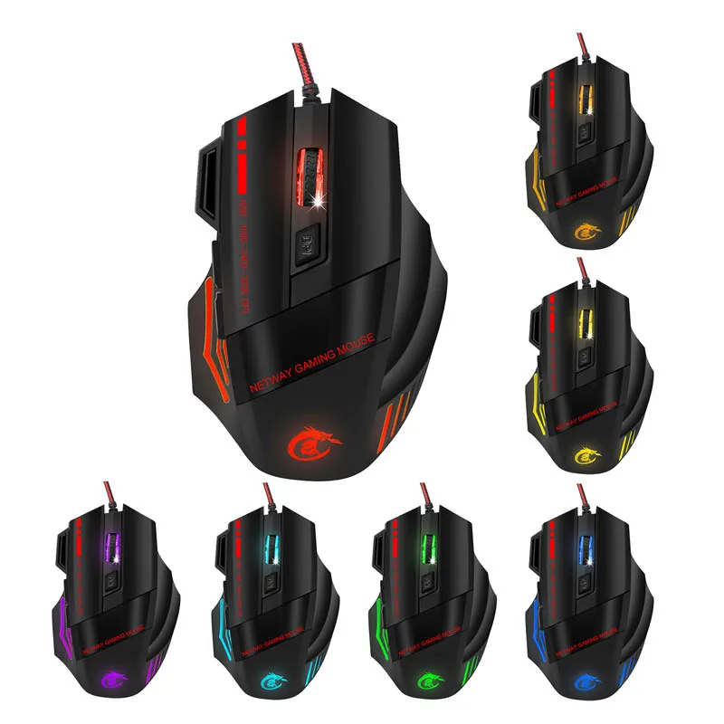 

Professional Gaming Keyboard Mouse Combo Backlit LED Colorful Game Keyboard Mouse Set WIF66