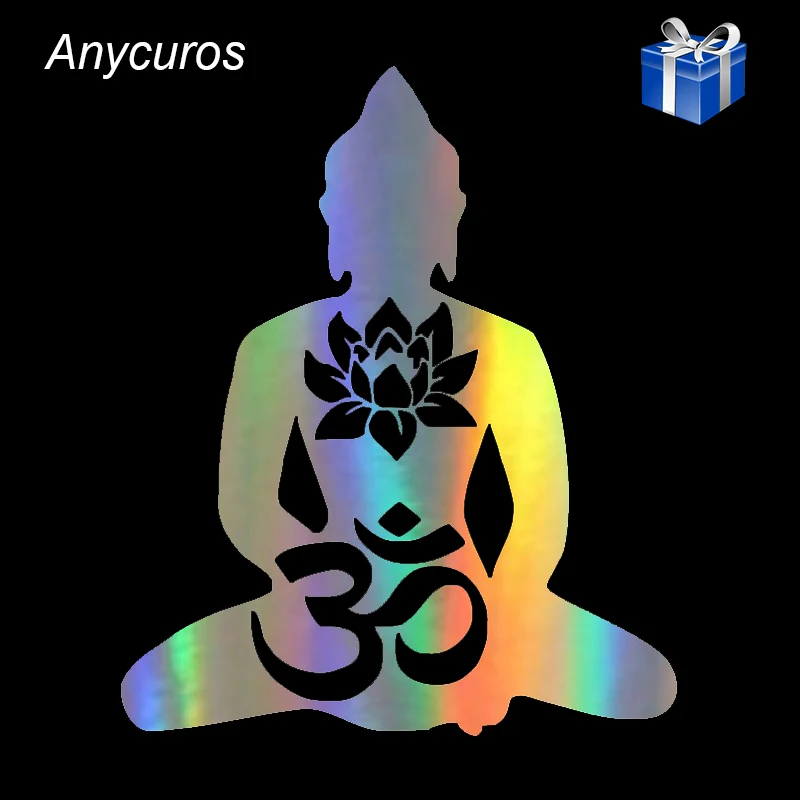 

Anycuros Buddha Fashion Car Sticker Motorcycle Vinyl Decal 14.5cm*17.3cm