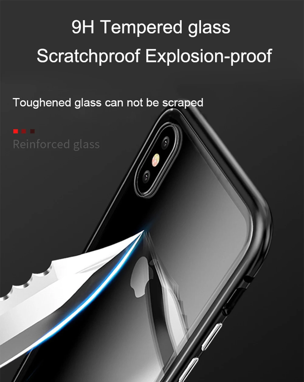 Магнитный чехол для samsung Galaxy S8 Note 9, 8, S9 Plus, S7 Edge, роскошный чехол, Прозрачный чехол для мобильного телефона, закаленное стекло, задняя крышка Etui