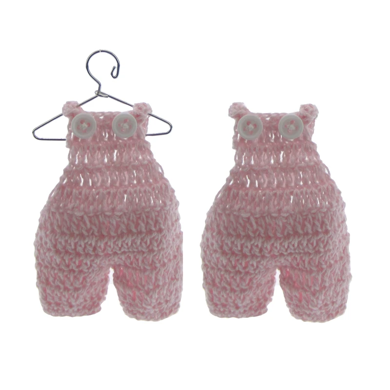12Pca Миниатюра ручной работы Вязаный комбинезон для крестин для подарков для будущей матери для крещения ребенка вечерние украшения 7,5x6,0 см
