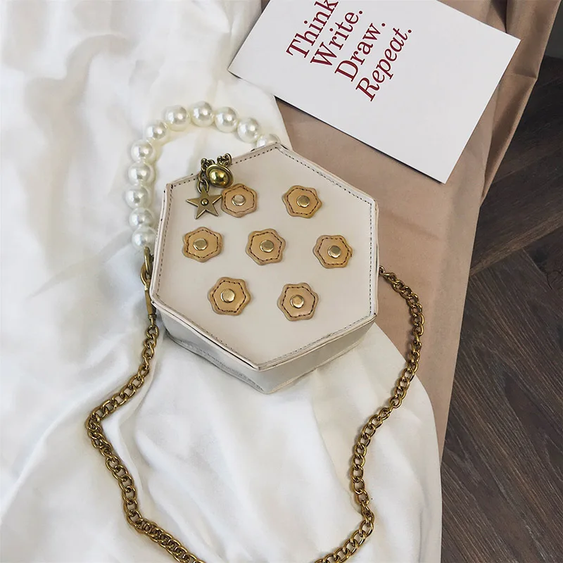 

Female Crossbody Bags For Women 2019 High Quality Leather Luxury Handbag Designer Sac A Main Ladies Pearl Shoulder Messenger Bag