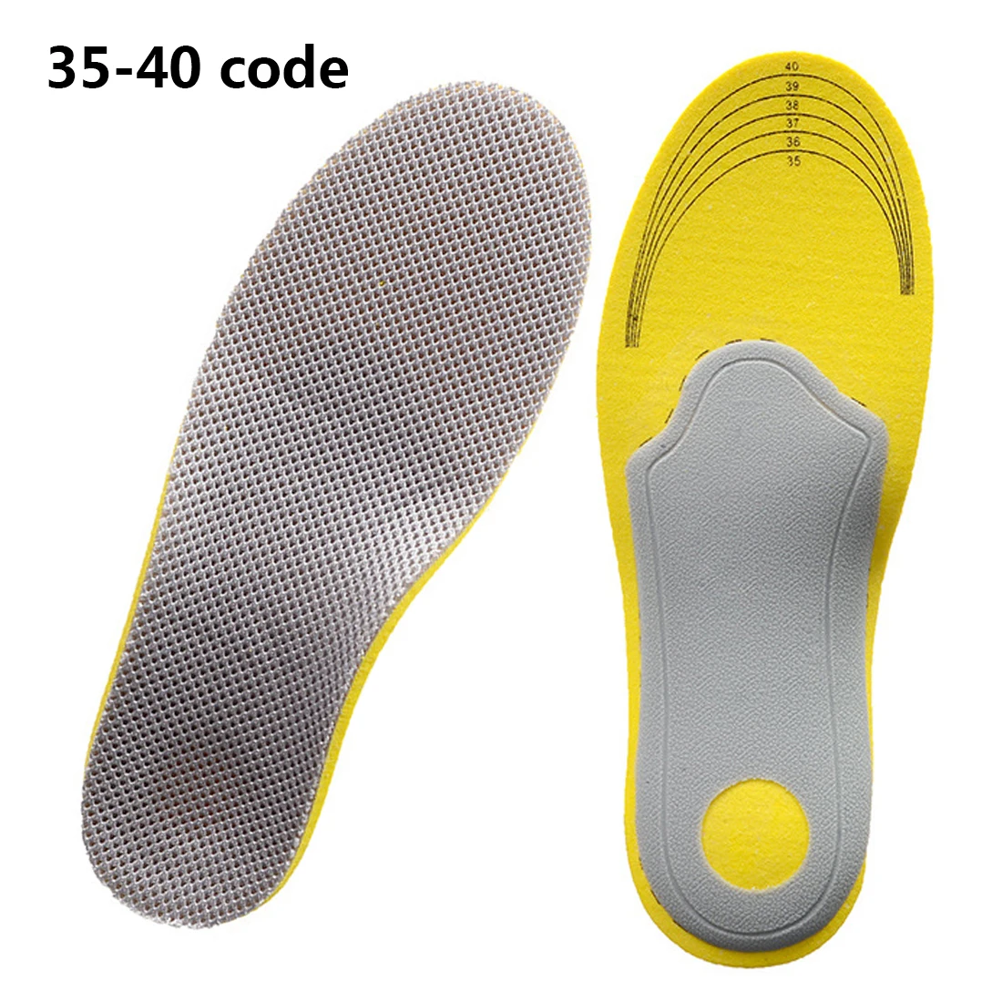 1 пара ортопедических Arch стельки для обуви колодки мягкие дышащие туфли-лодочки Лифты защиты ног обуви пятки амортизирующие стельки