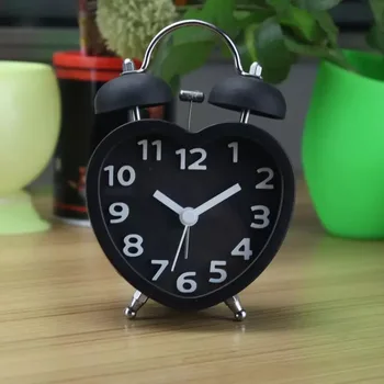 

Alarm Clock Desk Bedside Decoration AccessoriesCreative Retro Twin Bell Alarm Clock with Stereoscopic Dial Backlight 3DNZC03