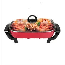 220 В антипригарный Электрический чайник 5л Бытовая многофункциональная электрическая плита электрическая сковорода EU/AU/UK/US Plug