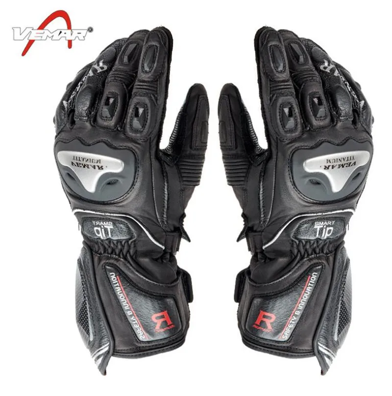 

VEMAR Motorcycle Gloves Genuine Goat Leather Riding Dirt Bike Motos Gloves Driving Luvas Motocross Off-Road Racing Gloves