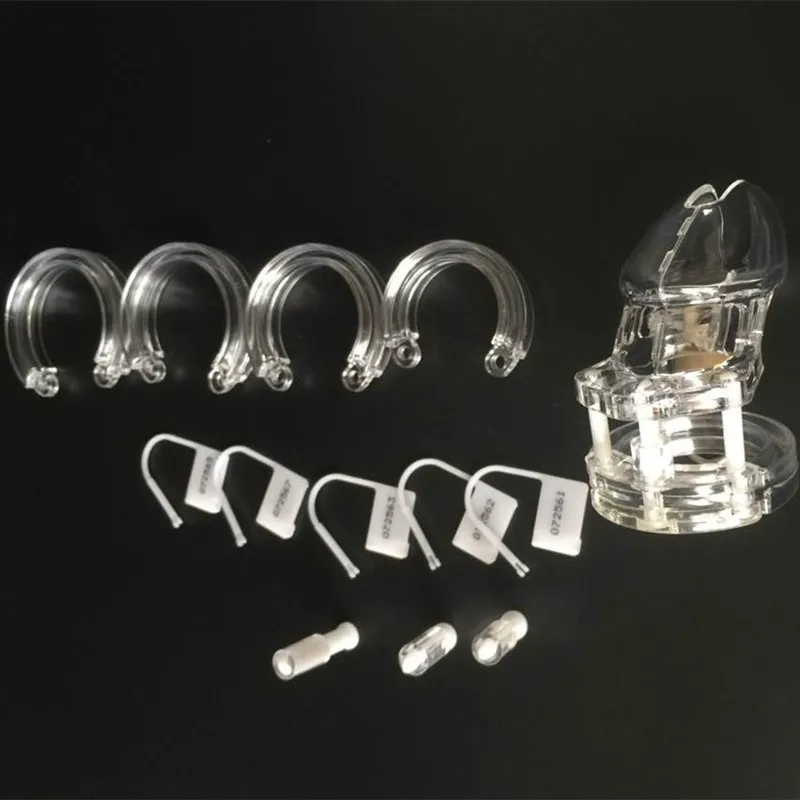 Male Chastity Device With 5 Size Penis Ring,Cock Cages,Virginity Lock,Chastity Lock/Belt,Cock Ring,Adult Game,Sex Toy,CB6000S 2
