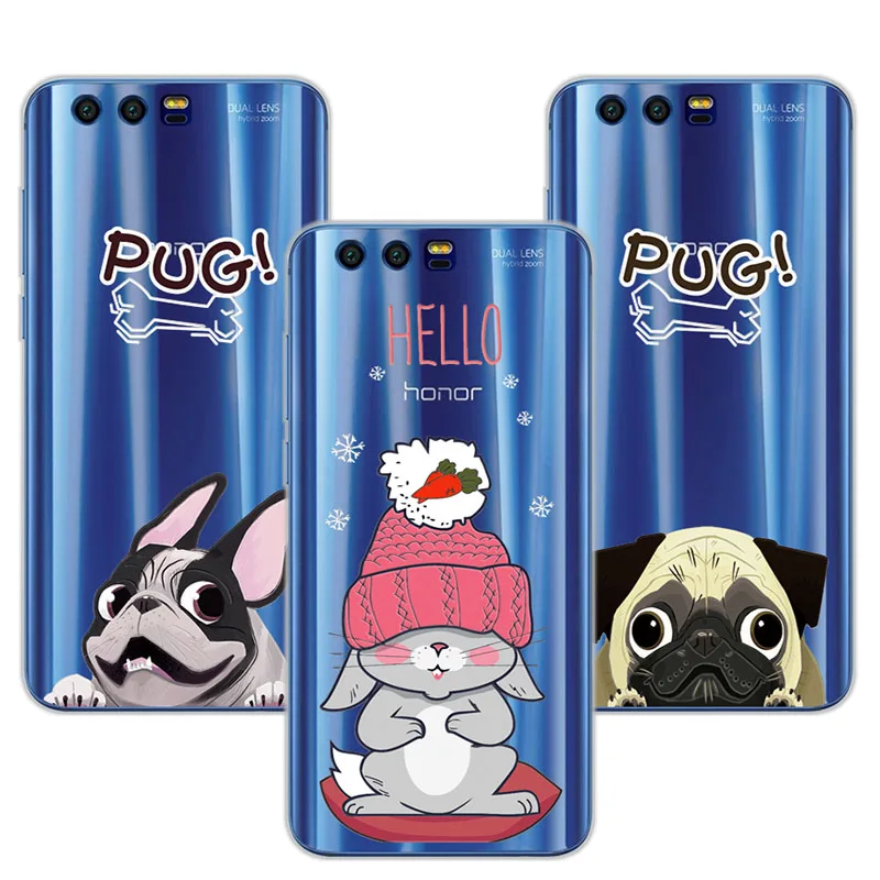 

Lace Patterned honor 9 Cover For Huawei Honor 9 Case 5.15" Perfect Painted Soft TPU Cases For Huawei Honor 9 Fundas Capa
