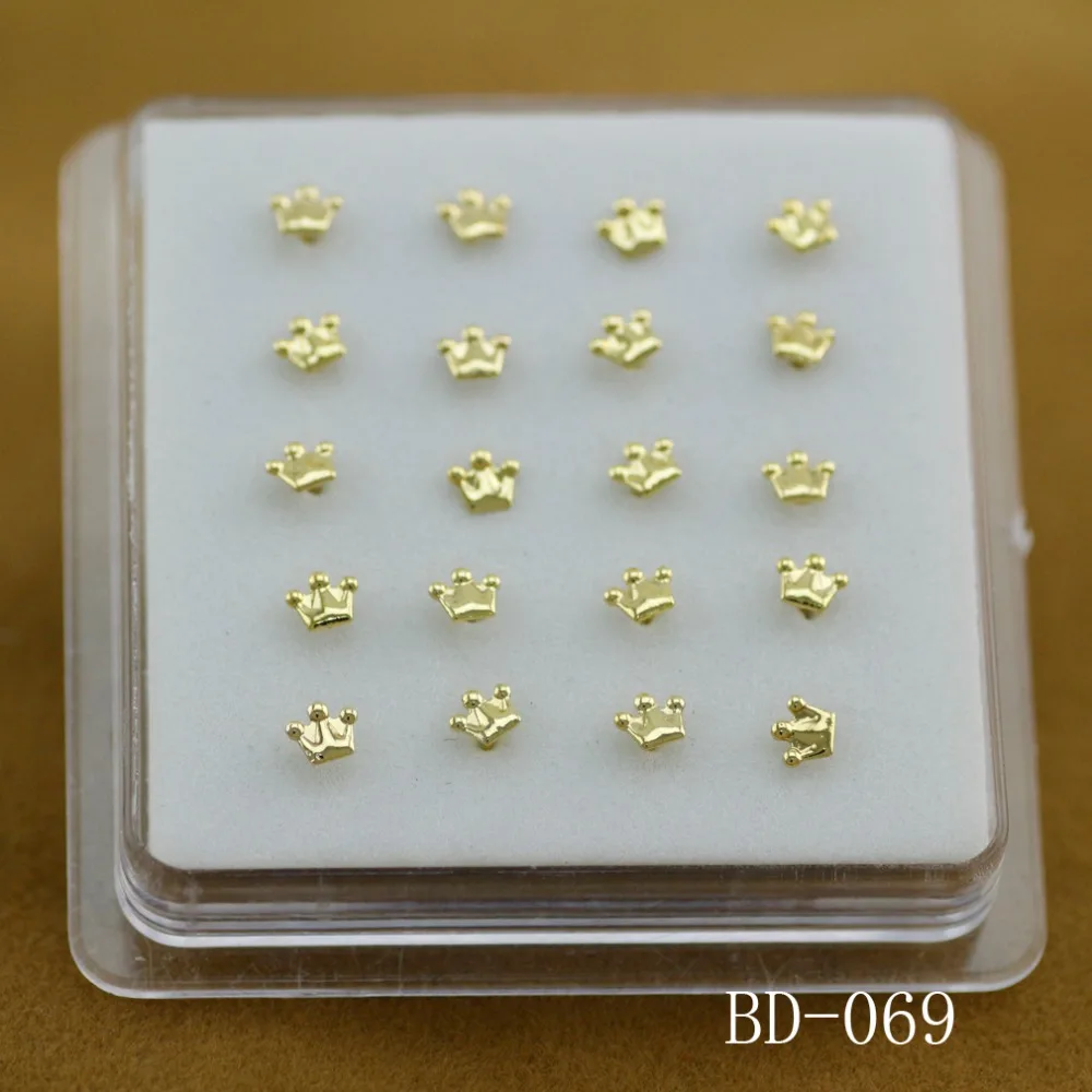 20 шт. ювелирные украшения для пирсинга ногтей 18 К|nose jewelry|piercing jewelrynose ring |