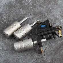 YILONG 1 мм шт. Нержавеющая сталь Татуировка ручка 25 мм с задней стебель Professional Tattoo Machine Grips трубы Советы Инструмент