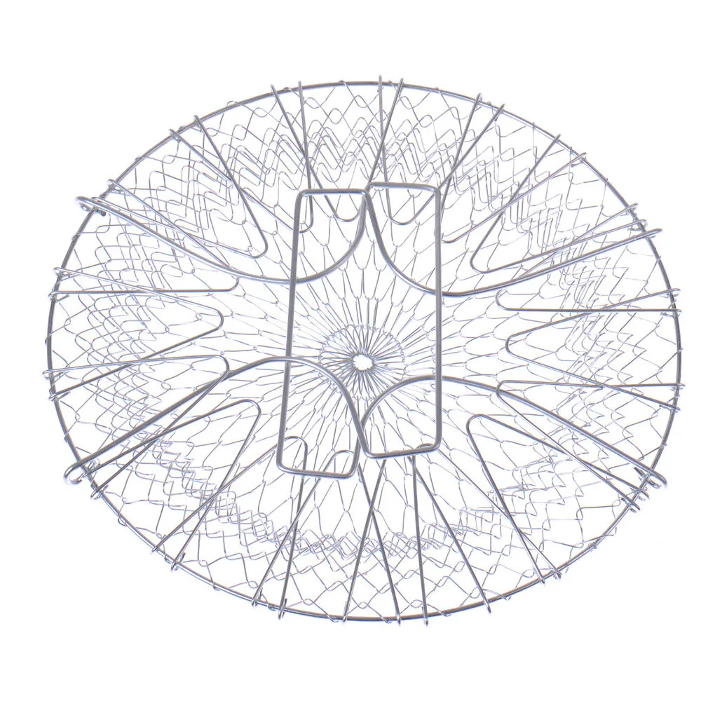 Нержавеющая сталь расширяемый кухонный дуршлаг для жарки Кухня дуршлаг Волшебная сетчатая корзина с делениями раскладной дуршлаг Пособия по кулинарии промывка паром растягивающаяся корзина