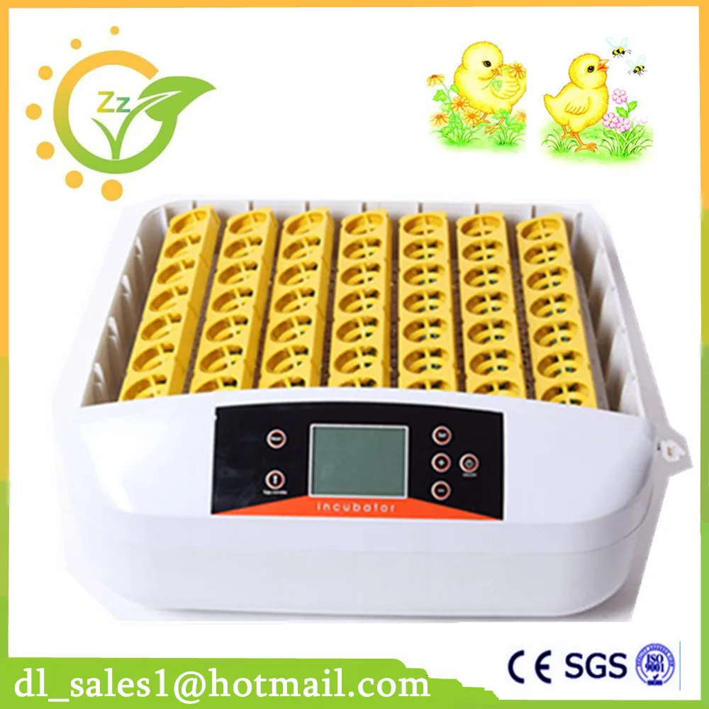 

Automatic 56 Eggs Incubator LCD Turn Tray Chickens Ducks Egg Observation Poultry Incubator