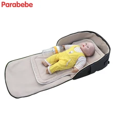 2 в 1 детская дорожная кровать из флиса, портативная складная кроватка для новорожденных, для путешествий, Детская Мини-кровать для путешествий, сумка-люлька