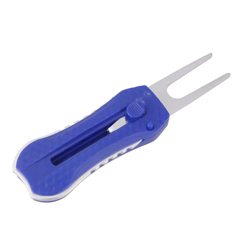 Blue Golf Divot Repair Switchblade Tool Golf Accessoriesin Golf