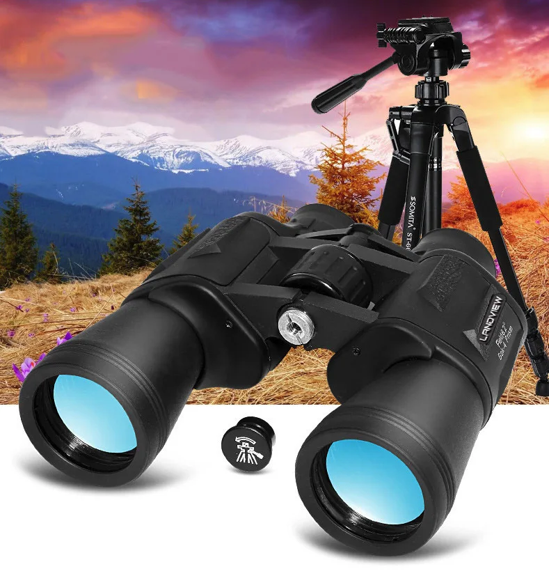 20x50 Binoculars High Power HD Telescope BK4 Prism Optical Lenses Outdoor Hunting Bird Watching Camping Trave Gifts Telescope
