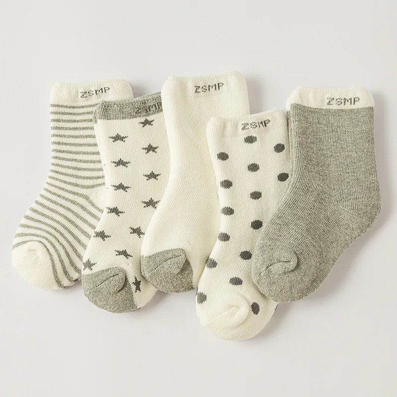 

2019 ( 10pieces/lot=5pair ) 95% cotton Baby socks baby boy/girl socks toddler floor socks No bone promoted cotton baby socks