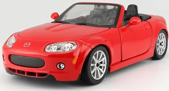 1:24 Advanced alloy Roadste модель, высокая имитация Mazda MX5, металлическое литье, высококачественная коллекционная модель - Цвет: Red ordinary edition