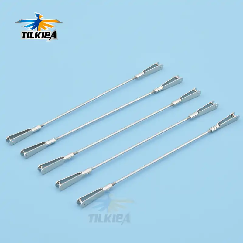 1Set M3 Clevis + Rod Assembly M3 Clevis Threaded at 2 end D2.5mm M3