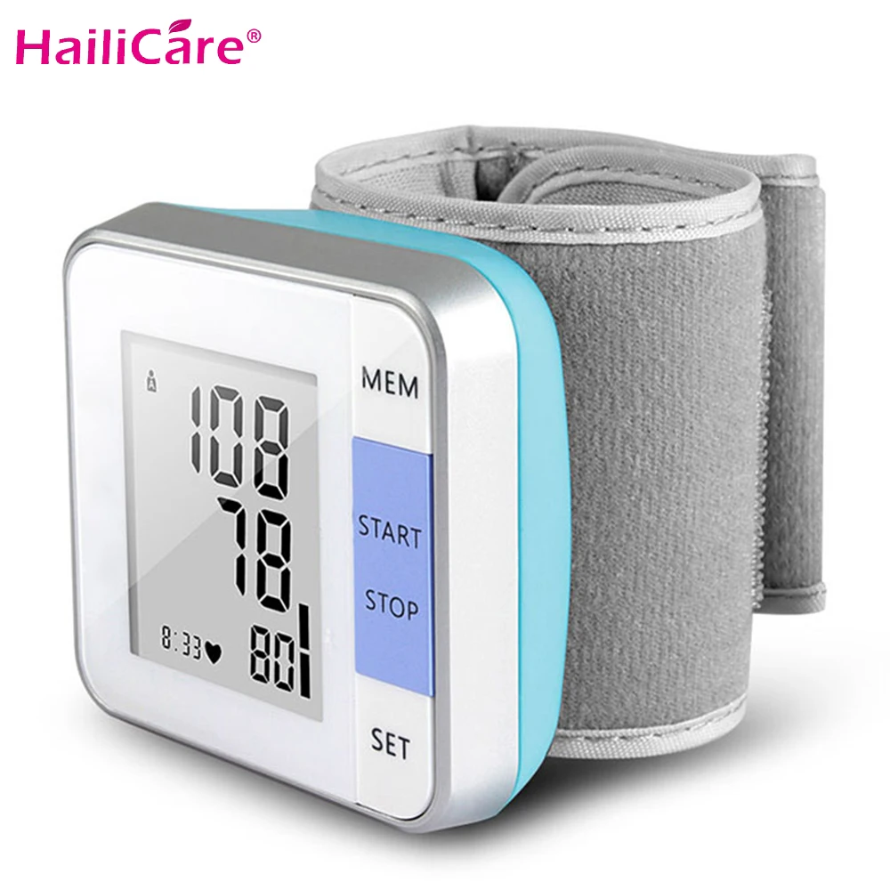 

LCD Digital Arm Blood Heartbeat Test Heart Rate Monitor Smart Digital Display Bracelet Healyh Care Wrist Blood Pressure Monitor