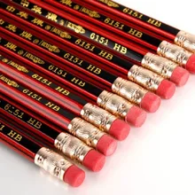 Карандаш ч/графитовый деревянный НВ с ластиком 10 шт./компл. школьные принадлежности, высокое качество