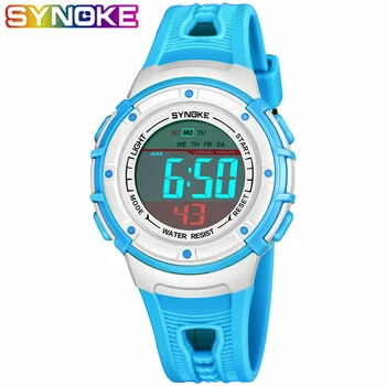 

SYNOKE Children's Watches Wrist Digital Electronic Waterproof Students Kids Wristwatches Sport Watch For Boys Girls Gift