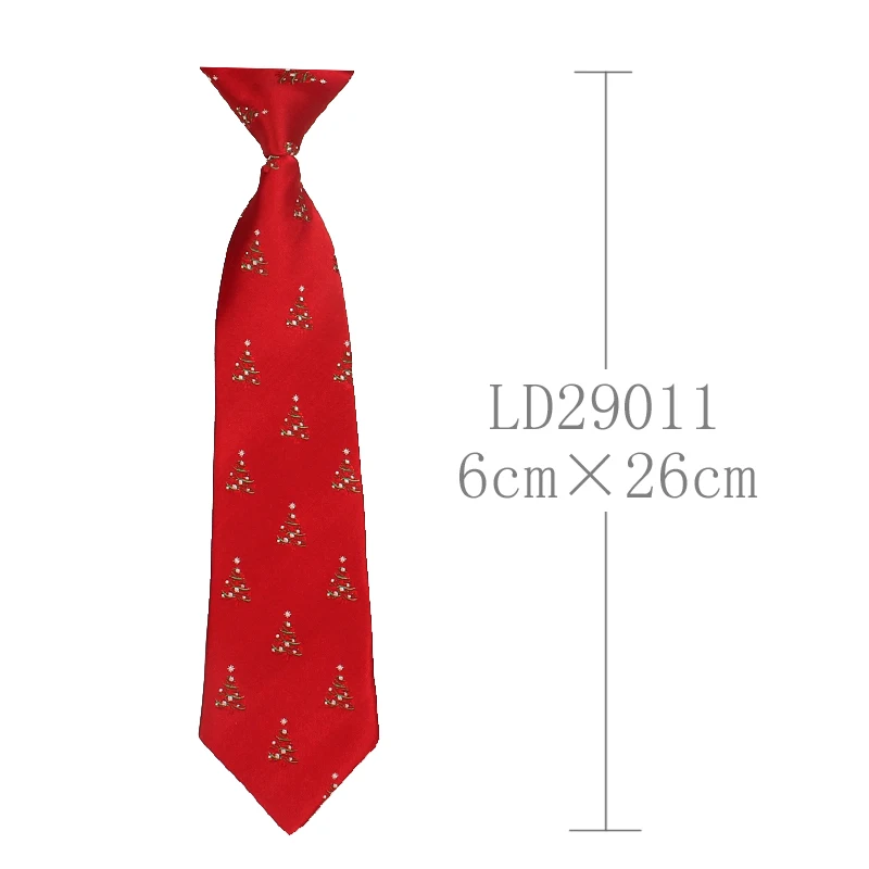 Модный детский Рождественский жаккардовый галстук с мультяшным принтом для мальчиков, тонкий галстук для подарков, Повседневный галстук-бабочка - Цвет: LD29011