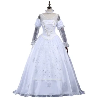

2017 Alice In Wonderland White Queen Dress White Queen Cosplay Costume For Halloween