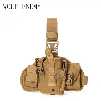 

Outdoor Hunting Waterproof Military Tactical Puttee Thigh Combined Leg Pistol Gun Holster Pouch Quick Release Buckle
