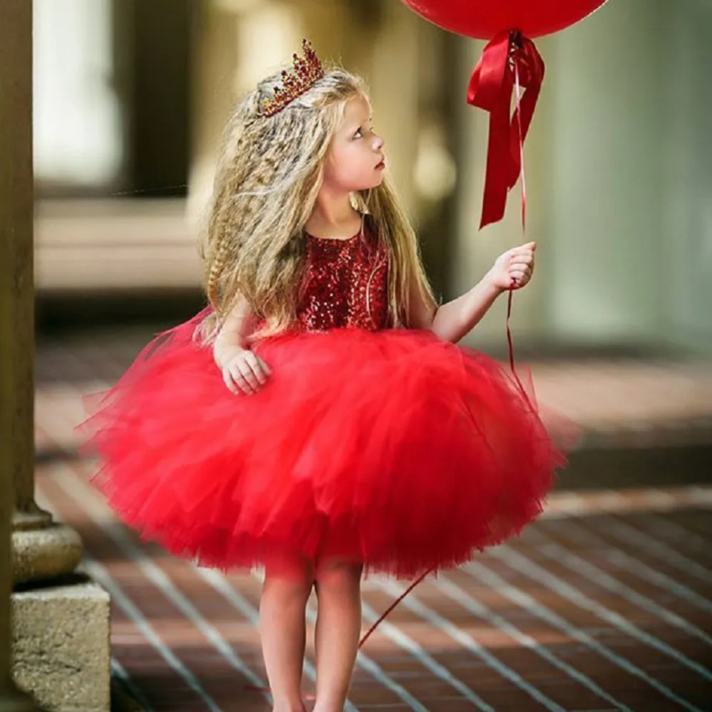 Модное платье для маленьких девочек Детское сердце с блестками вечерние платья-пачки принцессы с фатиновой юбкой модные платья без рукавов