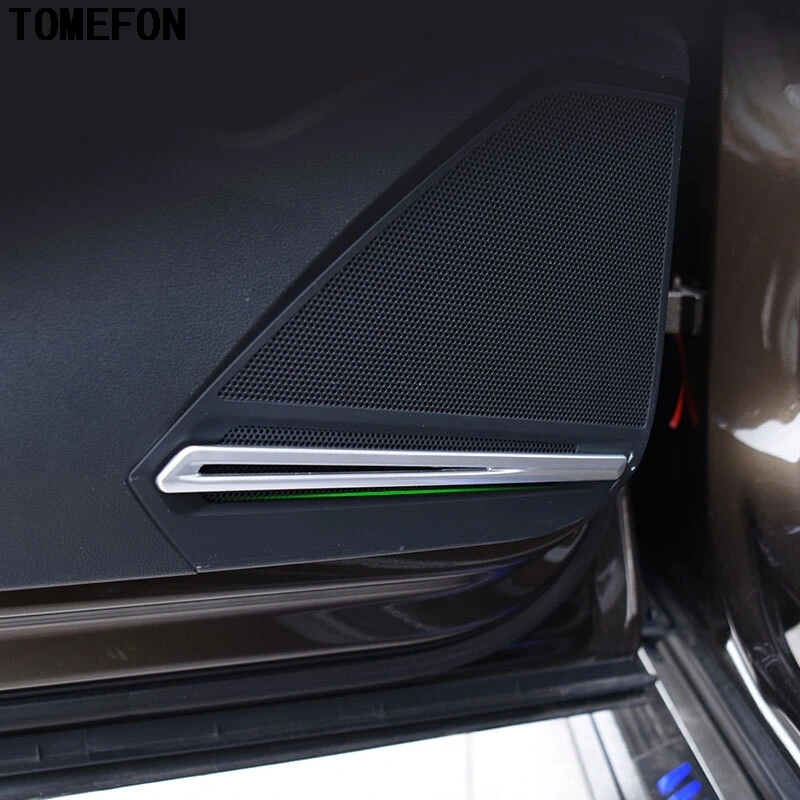 For Volkswagen VW Tiguan Second Generation 2017 2018 ABS Chrome Inner Door Stereo Speaker Sound Acoustic