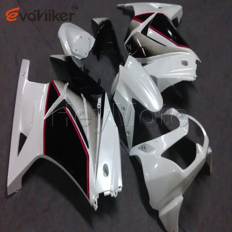 Custom Motorcycle cowl for ZX250R EX250 2008 2009 2010 2011 2012+Unpainted fairing+Botls+Injection mold black white H3 Custom Motorcycle cowl for ZX250R EX250 2008 2009 2010 2011 2012+Unpainted fairing+Botls+Injection mold black white H3
