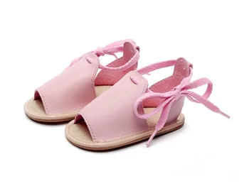

Lace-up Soft PU Leather Boys Girls Shoes Beach Sandals Baby Girl Summer Toddler Shoes Slip-resistant Sandals baby Moccasins