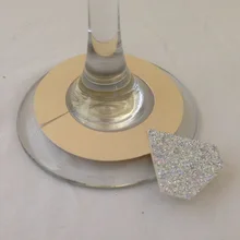 Кольцо для помолвки на заказ, кольцо из бокала для свадебной вечеринки, девичник, вечерние настольные украшения, карты