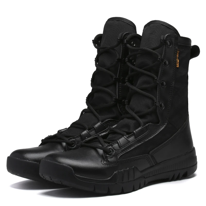 Fashion Outdoor Army Boots Men Microfiber cloth Military Boots Tactical Combat Boots Summer/Winter Desert Boots Size 38-45