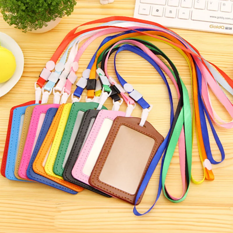 New Colorful ID Card Holder Staff Name Tag Work Card Student Card Badge 
