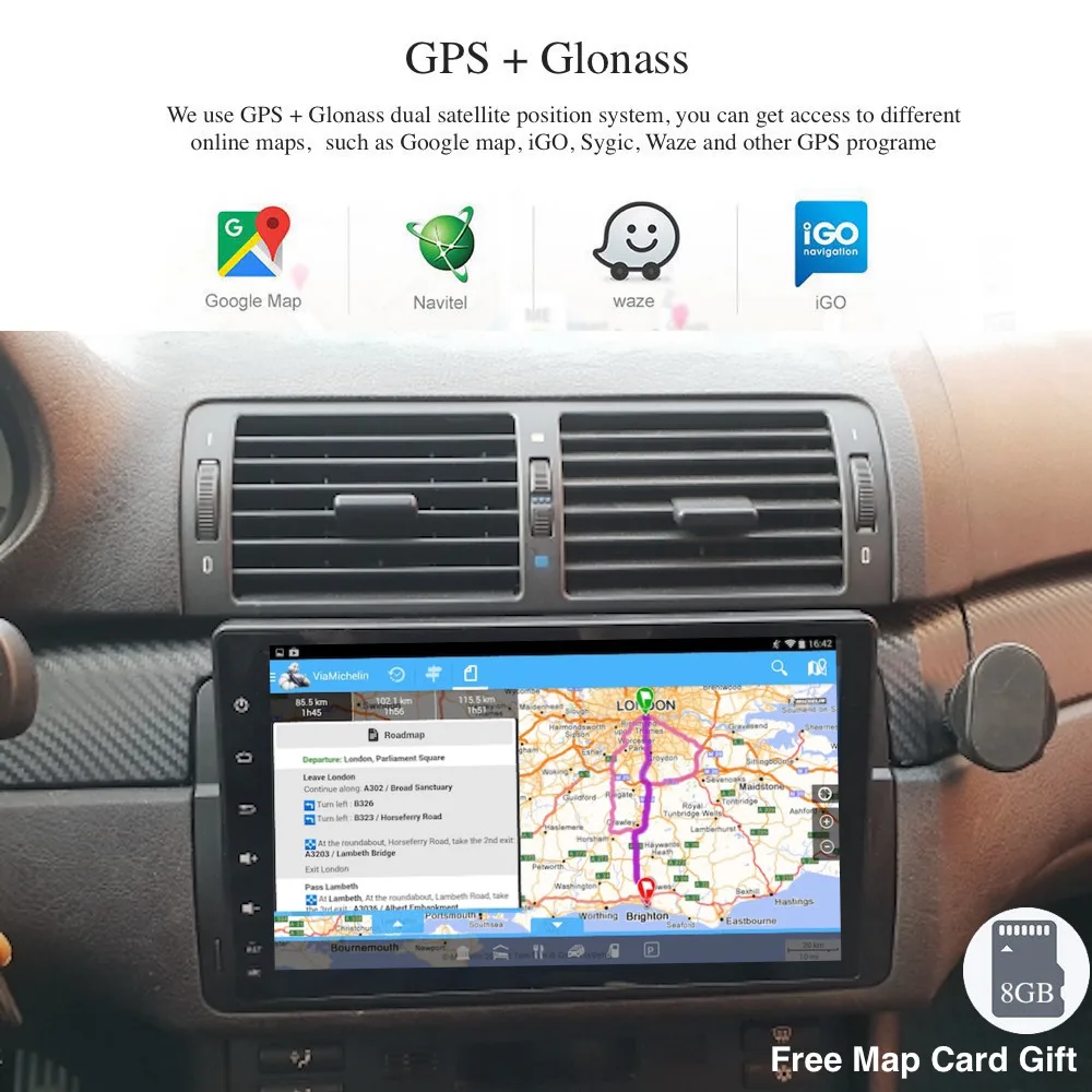 Android 9,0 Автомагнитола 2 Din gps Navi для BMW E46 M3 318i 320i 325i 3 серии Rover 75 PX6 DSP ips HDMI 4 Гб+ 64 Гб RDS wifi RDS USB