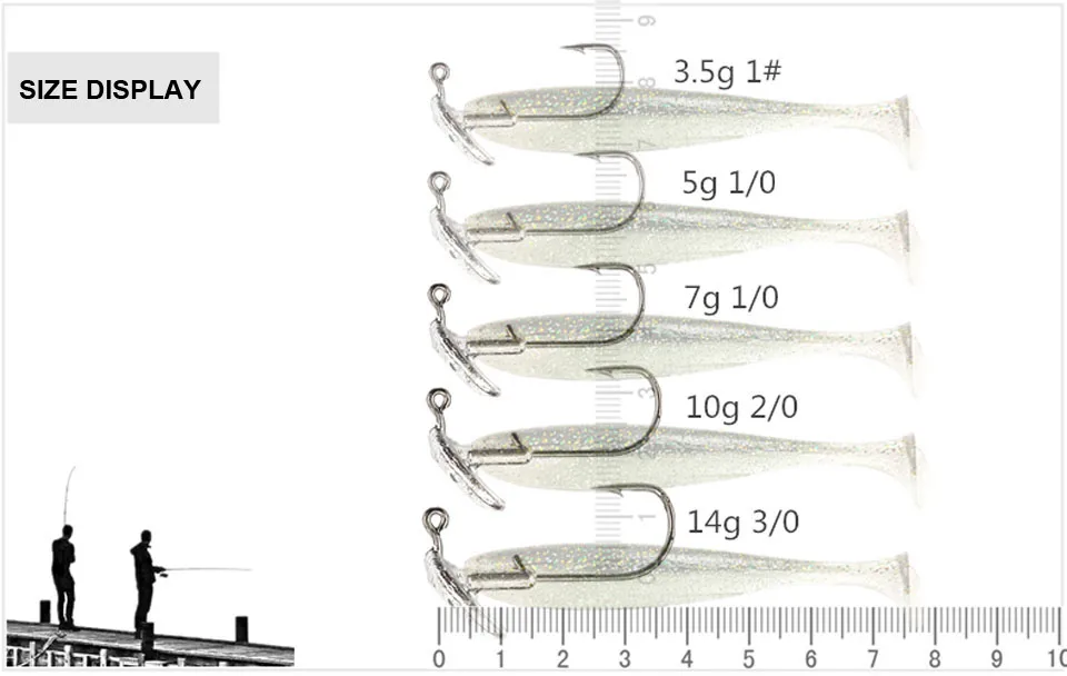 5 шт./лот, 3,5 г, 5 г, 7 г, 10 г, 14 г, стакан, свинцовая головка, крючок, джиг, приманка, рыболовные крючки для мягкой приманки, рыболовные снасти, рыболовные снасти, аксессуары