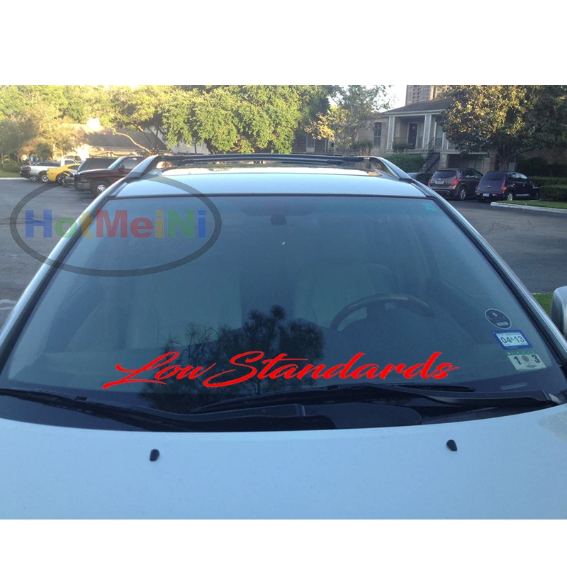 Низкий уровень лобовое стекло Стикеры 90*12,6 см Передняя лобового стекла автомобиля Классический наклейки для автомобиля JDM Mugen наклейка стайлинга автомобилей Декор Черный/Серебряный
