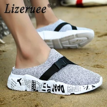 Lizeruee/размеры 46; летние мужские шлепанцы; модные пляжные сандалии; легкие шлепанцы для мужчин; камуфляжные мужские Тапочки