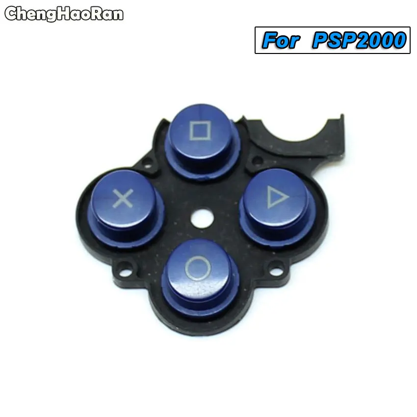 ChengHaoRan кремниевый резиновый кнопочный переключатель проводящая Накладка для sony psp 1000, проводящая правая кнопка d-колодки для psp 2000 3000 - Цвет: For PSP2000--Blue