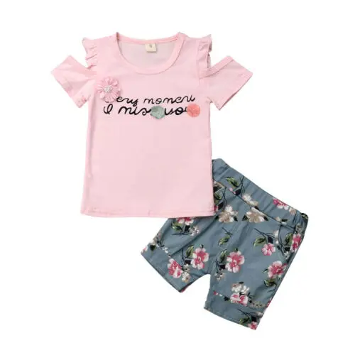 

PUDCOCO Fashion Toddler Kids Baby Girls Cotton Tops T-shirt Dress Skirt Outfits Clothes