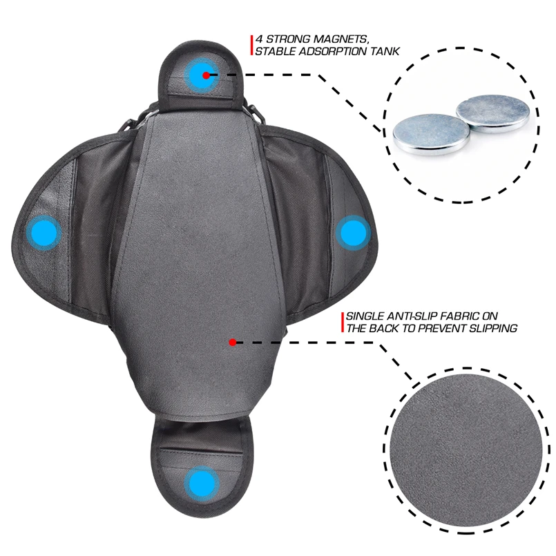Motorcycle tank bag Oil Fuel Bag Magnetic Moto Saddle Luggage GPS Phone Bag Bigger Window suitcase For iphone Samsung