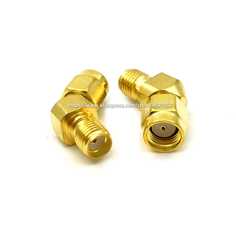 

SMA Female to RP SMA Male Connector 45 Degree 135 Angle RF Adapter For FPV 1pcs