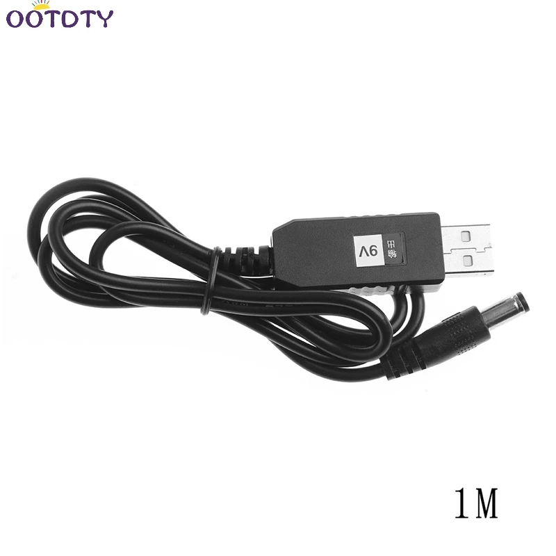 

USB DC 5V To DC 9V 2.1x5.5mm Male Step-Up Converter Adapter Cable For Router