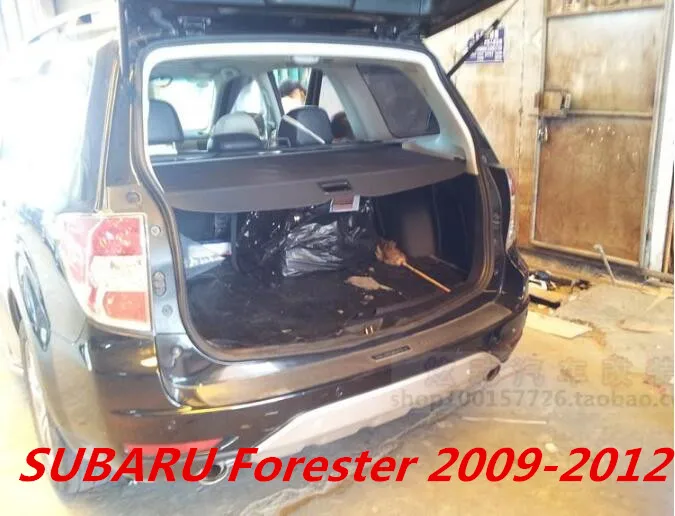

JIOYNG For SUBARU Forester 2009.2010.2011.2012 High Quality Car Rear Trunk Security Shield Cargo Cover (Black, beige)