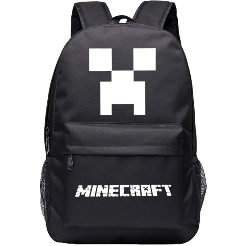 Minecraft Teenage Backpack Luminous Boys Girls School Bag Women Women Travel Game Pattern Rucksack Mochila Schoolbag BP0250 (1)