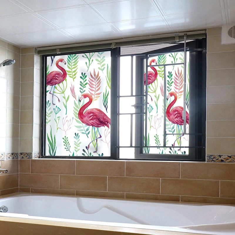 Custom Nordic glass stickers electrostatic matte film ...