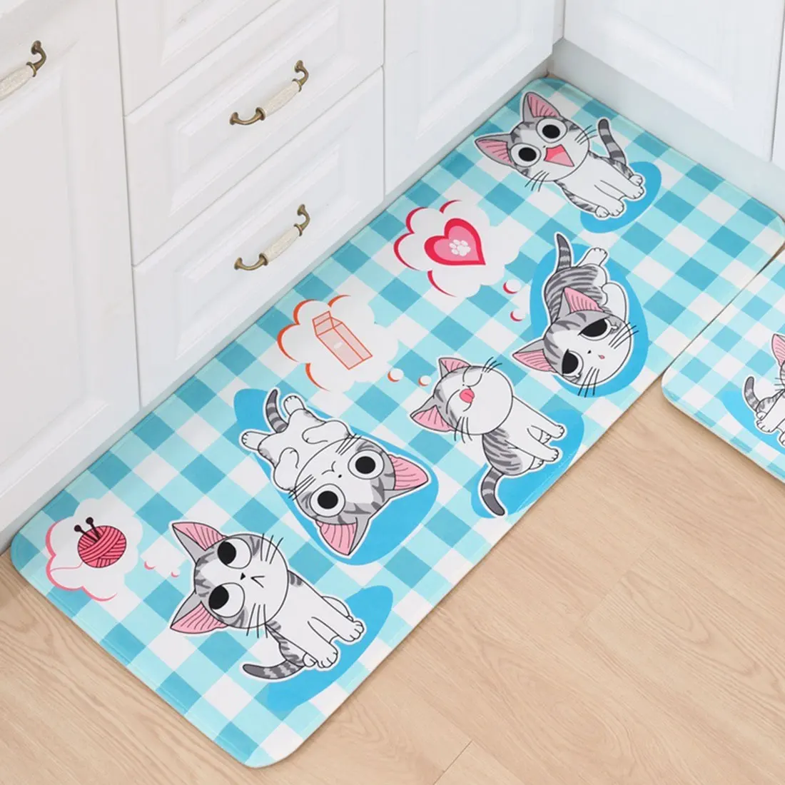 1PC Cat Doormat Floor Mat Anti-slip Water Absorption Carpet Kitchen Mat
Door Mat Cat Kitchen Carpet Toilet Tapete Rug Porch Door