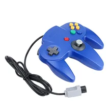 For Nintendo 64 Wired Gamepad Dark Blue Game Gaming Handle Controller Remote Pad Joystick Game For Nintendo64 For N64
